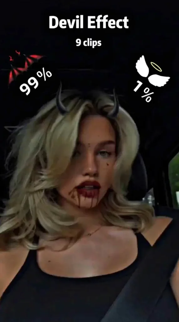 Devil Effect CapCut Template