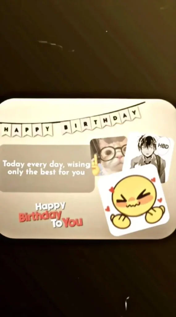 happy birthday capcut template